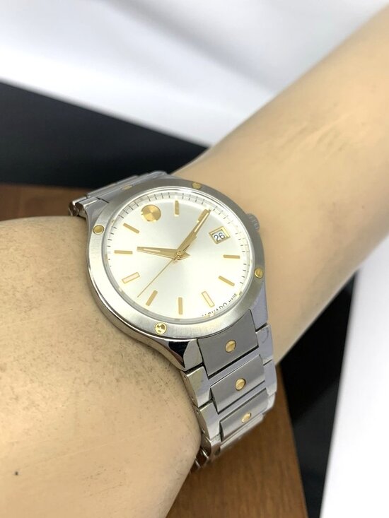 Movado SE Women\'s Watch 0607516 Swiss Quartz Two Tone Stainless Steel 32mm